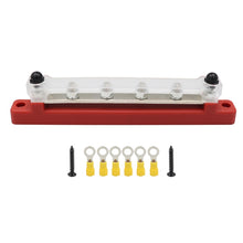 Load image into Gallery viewer, RV Yacht 150A High Current Single-row 4-way Busbar with 6pcs Terminals, CP-3123, CP-3124