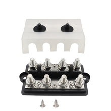 Load image into Gallery viewer, RV Modified Yacht Double-row 4-way Busbar with Dust Cover, CP-3156 M8, CP-3157 M10