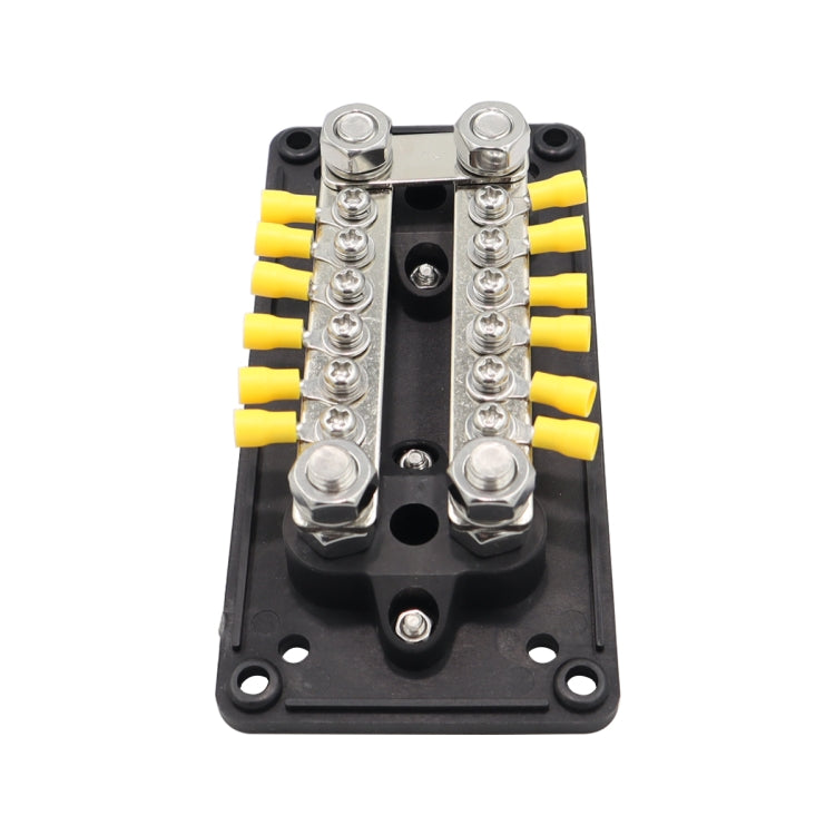 150A 12-48V RV Yacht Modified Double Row 12-way M6 Terminal Busbar with 12pcs Terminals, CP-3158, CP-3159