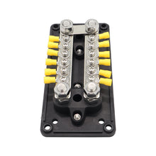 Load image into Gallery viewer, 150A 12-48V RV Yacht Modified Double Row 12-way M6 Terminal Busbar with 12pcs Terminals, CP-3158, CP-3159
