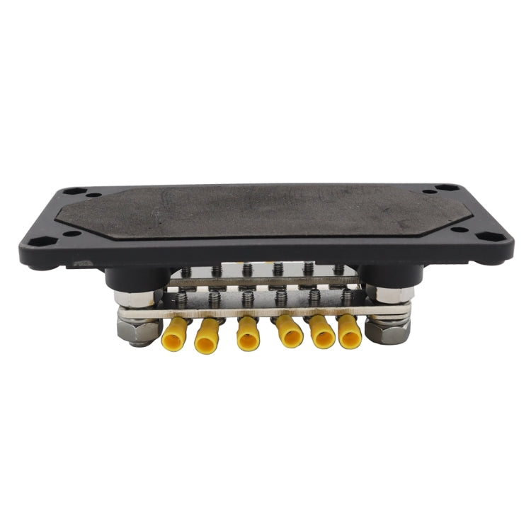 150A 12-48V RV Yacht Modified Double Row 12-way M6 Terminal Busbar with 12pcs Terminals, CP-3158, CP-3159