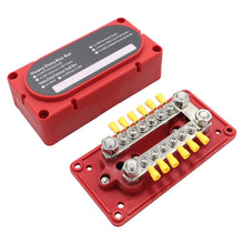 Load image into Gallery viewer, 150A 12-48V RV Yacht Modified Double Row 12-way M6 Terminal Busbar with 12pcs Terminals, CP-3158, CP-3159