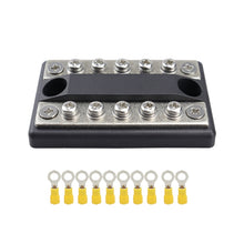 Load image into Gallery viewer, CP-4002 100A 48V RV Yacht Modified Double Row 5-way Busbar with 10pcs Terminals, CP-4002