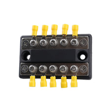 Load image into Gallery viewer, CP-4002 100A 48V RV Yacht Modified Double Row 5-way Busbar with 10pcs Terminals, CP-4002