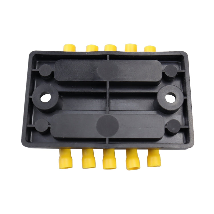 CP-4002 100A 48V RV Yacht Modified Double Row 5-way Busbar with 10pcs Terminals, CP-4002