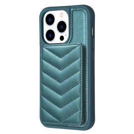 BF26 Wave Pattern Card Bag Holder Phone Case, For iPhone 14 Pro Max, For iPhone 15, For iPhone SE 2022 / 2020 / 8 / 7, For iPhone 13 Pro Max, For iPhone 13 Pro, For iPhone 12 / 12 Pro