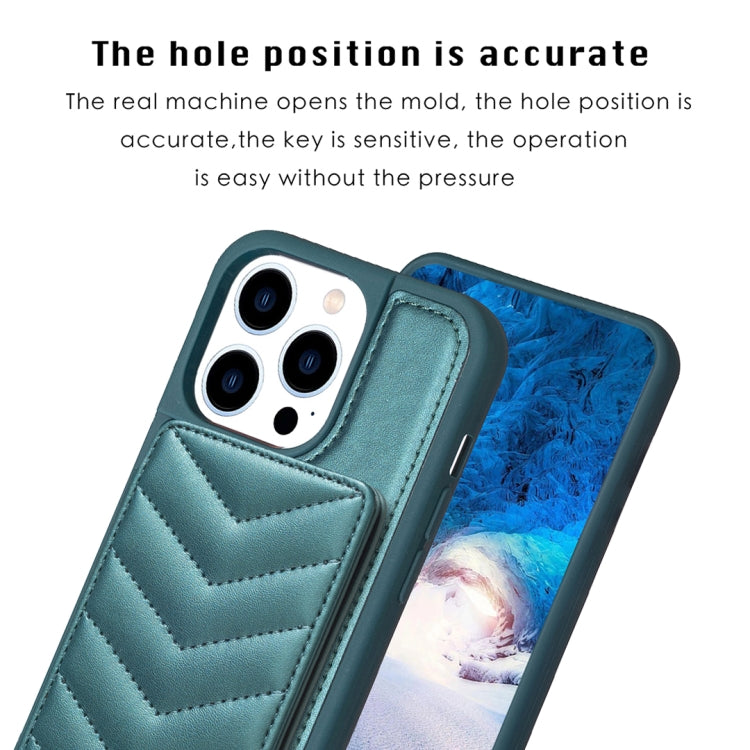 BF26 Wave Pattern Card Bag Holder Phone Case, For iPhone 14 Pro Max, For iPhone 15, For iPhone SE 2022 / 2020 / 8 / 7, For iPhone 13 Pro Max, For iPhone 13 Pro, For iPhone 12 / 12 Pro