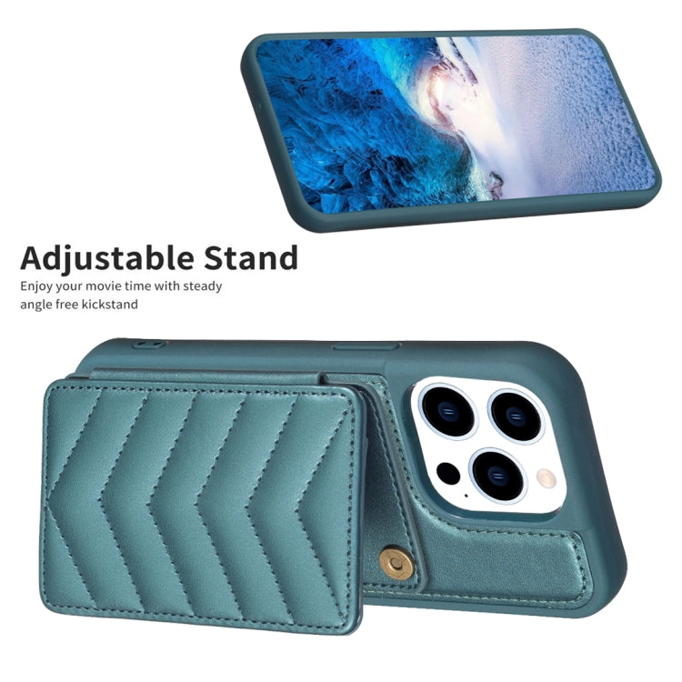 BF26 Wave Pattern Card Bag Holder Phone Case, For iPhone 14 Pro Max, For iPhone 15, For iPhone SE 2022 / 2020 / 8 / 7, For iPhone 13 Pro Max, For iPhone 13 Pro, For iPhone 12 / 12 Pro