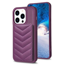Load image into Gallery viewer, BF26 Wave Pattern Card Bag Holder Phone Case, For iPhone 14 Pro Max, For iPhone 15, For iPhone SE 2022 / 2020 / 8 / 7, For iPhone 13 Pro Max, For iPhone 13 Pro, For iPhone 12 / 12 Pro