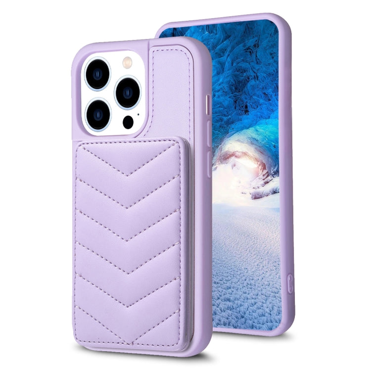 BF26 Wave Pattern Card Bag Holder Phone Case, For iPhone 14 Pro Max, For iPhone 15, For iPhone SE 2022 / 2020 / 8 / 7, For iPhone 13 Pro Max, For iPhone 13 Pro, For iPhone 12 / 12 Pro