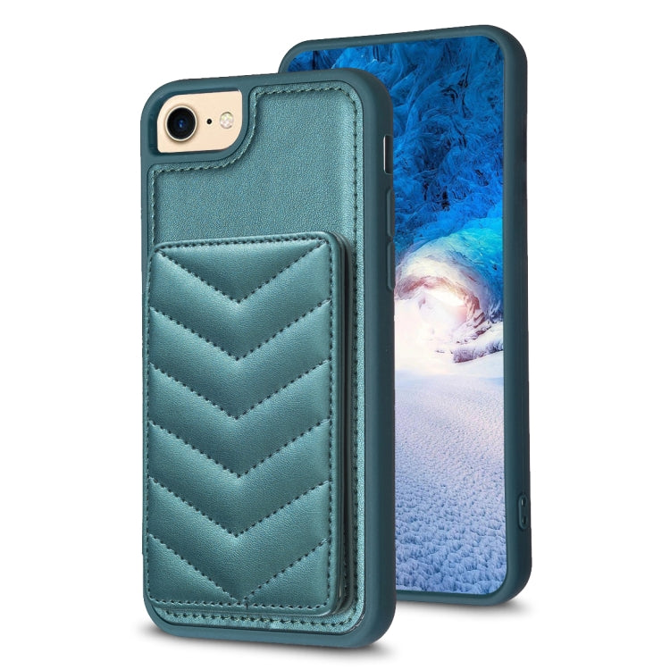 BF26 Wave Pattern Card Bag Holder Phone Case, For iPhone 14 Pro Max, For iPhone 15, For iPhone SE 2022 / 2020 / 8 / 7, For iPhone 13 Pro Max, For iPhone 13 Pro, For iPhone 12 / 12 Pro
