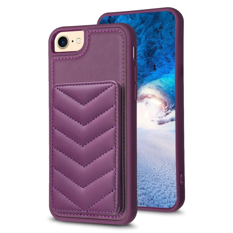 BF26 Wave Pattern Card Bag Holder Phone Case, For iPhone 14 Pro Max, For iPhone 15, For iPhone SE 2022 / 2020 / 8 / 7, For iPhone 13 Pro Max, For iPhone 13 Pro, For iPhone 12 / 12 Pro