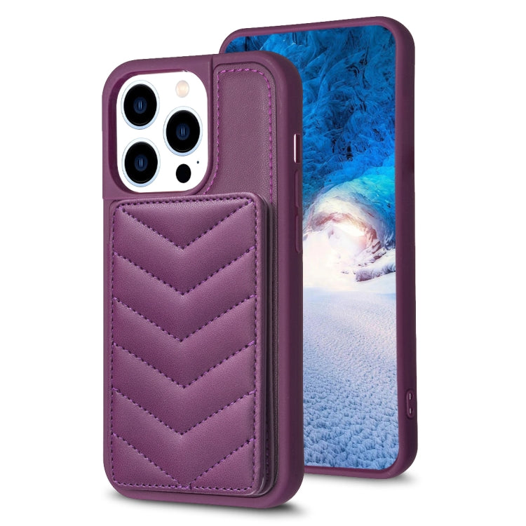 BF26 Wave Pattern Card Bag Holder Phone Case, For iPhone 14 Pro Max, For iPhone 15, For iPhone SE 2022 / 2020 / 8 / 7, For iPhone 13 Pro Max, For iPhone 13 Pro, For iPhone 12 / 12 Pro