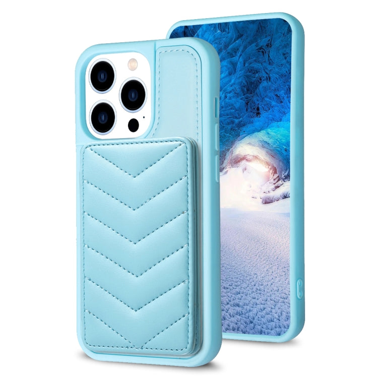 BF26 Wave Pattern Card Bag Holder Phone Case, For iPhone 14 Pro Max, For iPhone 15, For iPhone SE 2022 / 2020 / 8 / 7, For iPhone 13 Pro Max, For iPhone 13 Pro, For iPhone 12 / 12 Pro