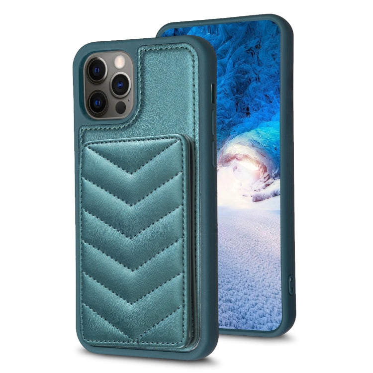 BF26 Wave Pattern Card Bag Holder Phone Case, For iPhone 14 Pro Max, For iPhone 15, For iPhone SE 2022 / 2020 / 8 / 7, For iPhone 13 Pro Max, For iPhone 13 Pro, For iPhone 12 / 12 Pro