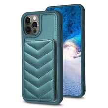 Load image into Gallery viewer, BF26 Wave Pattern Card Bag Holder Phone Case, For iPhone 14 Pro Max, For iPhone 15, For iPhone SE 2022 / 2020 / 8 / 7, For iPhone 13 Pro Max, For iPhone 13 Pro, For iPhone 12 / 12 Pro