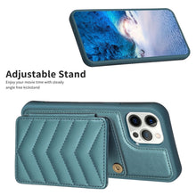 Load image into Gallery viewer, BF26 Wave Pattern Card Bag Holder Phone Case, For iPhone 12 Pro Max, For iPhone 11 Pro Max, For iPhone 11, For iPhone 11 Pro, For iPhone X / XS, For iPhone XR