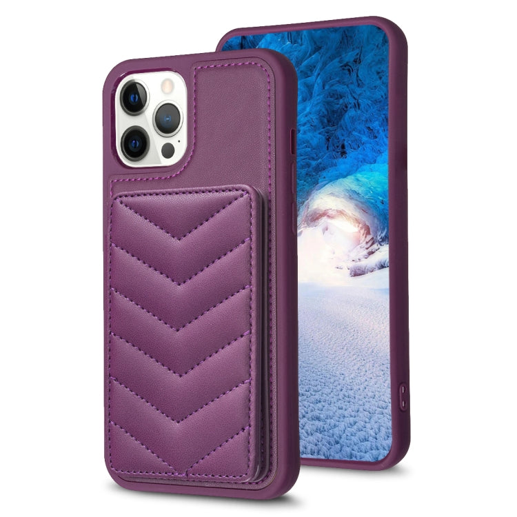 BF26 Wave Pattern Card Bag Holder Phone Case, For iPhone 12 Pro Max, For iPhone 11 Pro Max, For iPhone 11, For iPhone 11 Pro, For iPhone X / XS, For iPhone XR