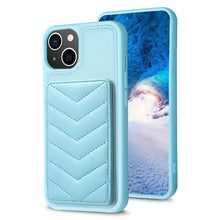 Load image into Gallery viewer, BF26 Wave Pattern Card Bag Holder Phone Case, For iPhone 12 Pro Max, For iPhone 11 Pro Max, For iPhone 11, For iPhone 11 Pro, For iPhone X / XS, For iPhone XR