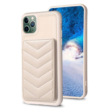 Load image into Gallery viewer, BF26 Wave Pattern Card Bag Holder Phone Case, For iPhone 12 Pro Max, For iPhone 11 Pro Max, For iPhone 11, For iPhone 11 Pro, For iPhone X / XS, For iPhone XR