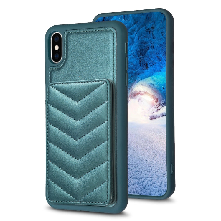 BF26 Wave Pattern Card Bag Holder Phone Case, For iPhone 12 Pro Max, For iPhone 11 Pro Max, For iPhone 11, For iPhone 11 Pro, For iPhone X / XS, For iPhone XR