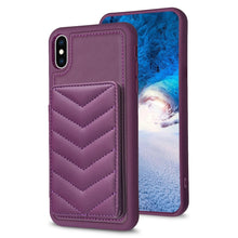 Load image into Gallery viewer, BF26 Wave Pattern Card Bag Holder Phone Case, For iPhone 12 Pro Max, For iPhone 11 Pro Max, For iPhone 11, For iPhone 11 Pro, For iPhone X / XS, For iPhone XR