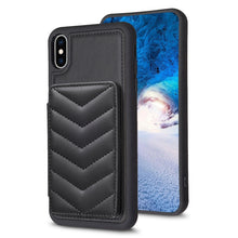 Load image into Gallery viewer, BF26 Wave Pattern Card Bag Holder Phone Case, For iPhone 12 Pro Max, For iPhone 11 Pro Max, For iPhone 11, For iPhone 11 Pro, For iPhone X / XS, For iPhone XR