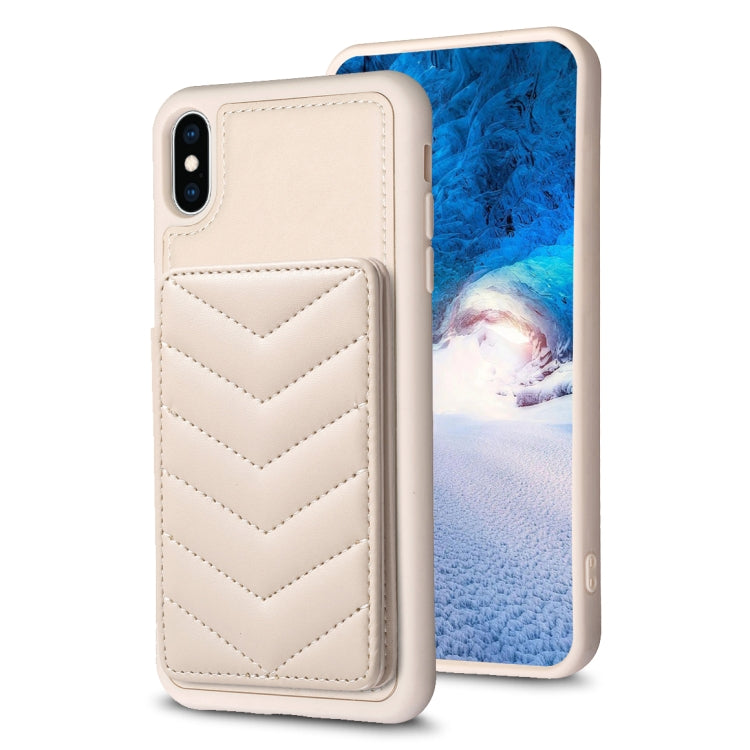 BF26 Wave Pattern Card Bag Holder Phone Case, For iPhone 12 Pro Max, For iPhone 11 Pro Max, For iPhone 11, For iPhone 11 Pro, For iPhone X / XS, For iPhone XR