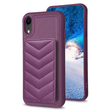 Load image into Gallery viewer, BF26 Wave Pattern Card Bag Holder Phone Case, For iPhone 12 Pro Max, For iPhone 11 Pro Max, For iPhone 11, For iPhone 11 Pro, For iPhone X / XS, For iPhone XR