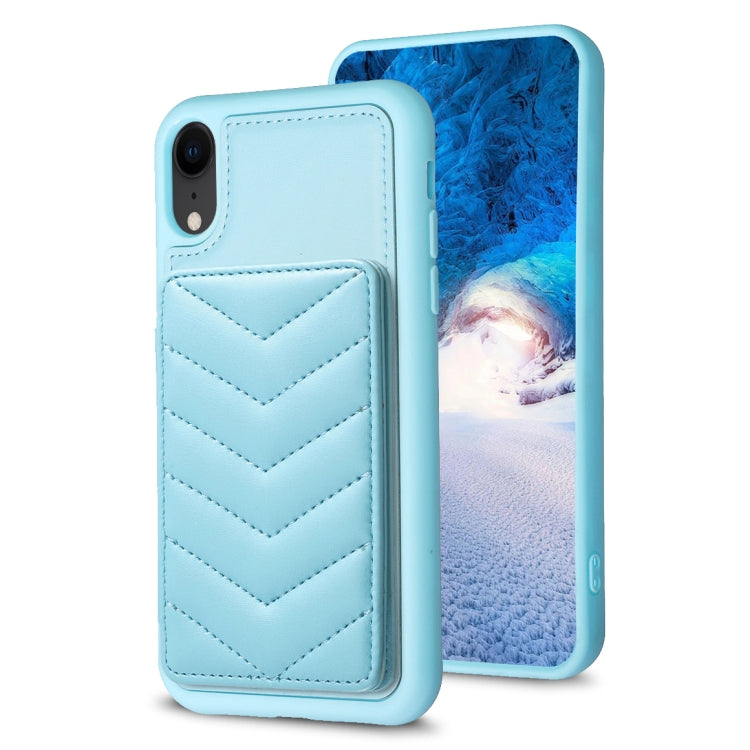 BF26 Wave Pattern Card Bag Holder Phone Case, For iPhone 12 Pro Max, For iPhone 11 Pro Max, For iPhone 11, For iPhone 11 Pro, For iPhone X / XS, For iPhone XR