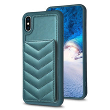 Load image into Gallery viewer, BF26 Wave Pattern Card Bag Holder Phone Case, For iPhone XS Max, For iPhone 8 Plus / 7 Plus