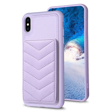 Load image into Gallery viewer, BF26 Wave Pattern Card Bag Holder Phone Case, For iPhone XS Max, For iPhone 8 Plus / 7 Plus