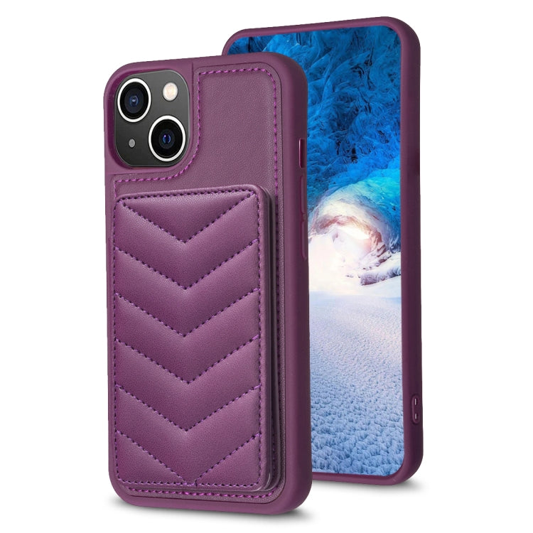 BF26 Wave Pattern Card Bag Holder Phone Case, For iPhone 14 Pro Max, For iPhone 15, For iPhone SE 2022 / 2020 / 8 / 7, For iPhone 13 Pro Max, For iPhone 13 Pro, For iPhone 12 / 12 Pro