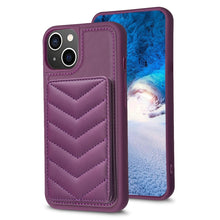 Load image into Gallery viewer, BF26 Wave Pattern Card Bag Holder Phone Case, For iPhone 14 Pro Max, For iPhone 15, For iPhone SE 2022 / 2020 / 8 / 7, For iPhone 13 Pro Max, For iPhone 13 Pro, For iPhone 12 / 12 Pro