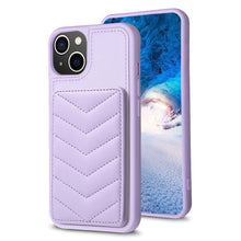 Load image into Gallery viewer, BF26 Wave Pattern Card Bag Holder Phone Case, For iPhone 14 Pro Max, For iPhone 15, For iPhone SE 2022 / 2020 / 8 / 7, For iPhone 13 Pro Max, For iPhone 13 Pro, For iPhone 12 / 12 Pro