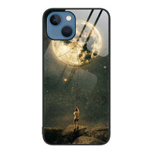 Load image into Gallery viewer, Colorful Painted Glass Phone Case, For iPhone 15 Plus, For iPhone 15