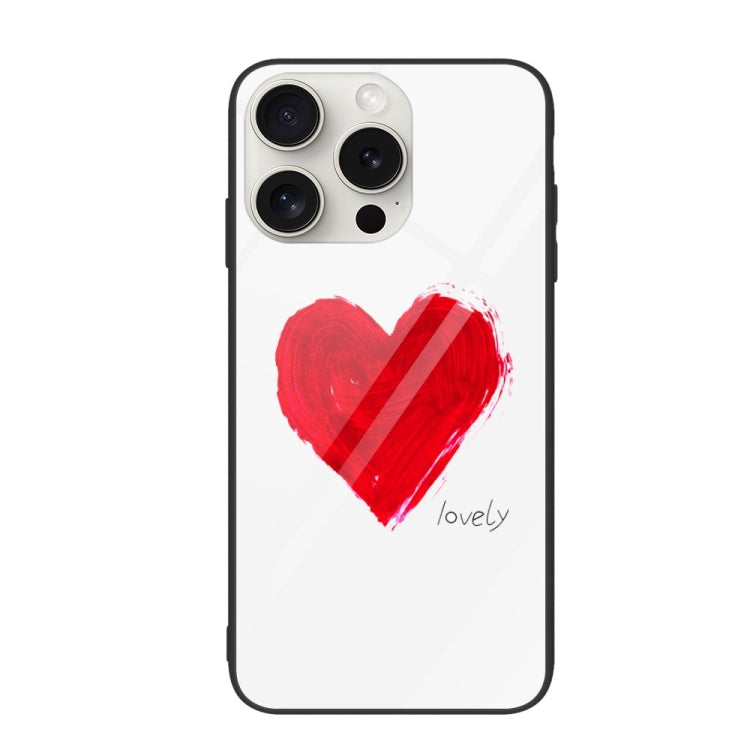 Colorful Painted Glass Phone Case, For iPhone 16 Pro Max, For iPhone 16 Pro, For iPhone 16 Plus