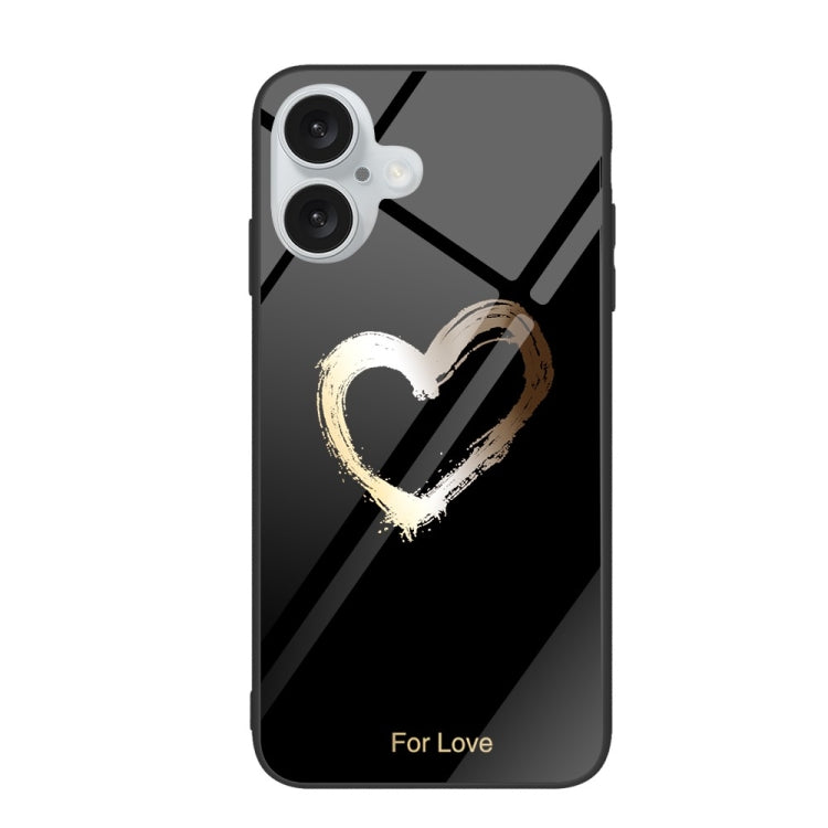 Colorful Painted Glass Phone Case, For iPhone 16, For iPhone 15 Pro Max, For iPhone 15 Pro