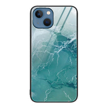 Load image into Gallery viewer, Marble Pattern Glass Protective Phone Case, For iPhone 15 Plus, For iPhone 15