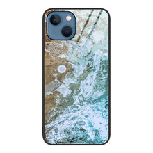 Load image into Gallery viewer, Marble Pattern Glass Protective Phone Case, For iPhone 15 Plus, For iPhone 15
