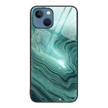 Load image into Gallery viewer, Marble Pattern Glass Protective Phone Case, For iPhone 15 Plus, For iPhone 15