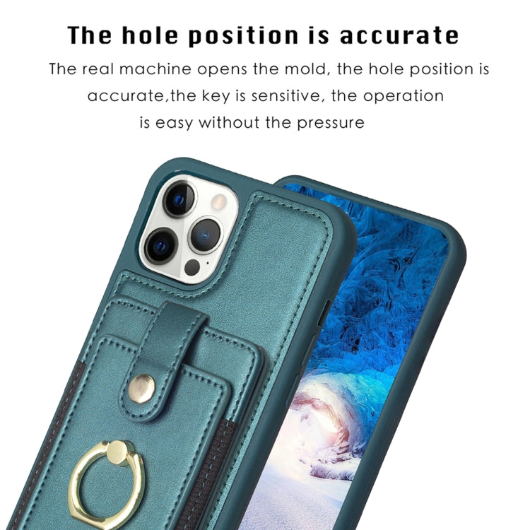 BF27 Metal Ring Card Bag Holder Phone Case, For iPhone 12 Pro Max, For iPhone 11 Pro Max, For iPhone 11, For iPhone 11 Pro, For iPhone X / XS, For iPhone XR
