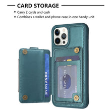 Load image into Gallery viewer, BF27 Metal Ring Card Bag Holder Phone Case, For iPhone 12 Pro Max, For iPhone 11 Pro Max, For iPhone 11, For iPhone 11 Pro, For iPhone X / XS, For iPhone XR