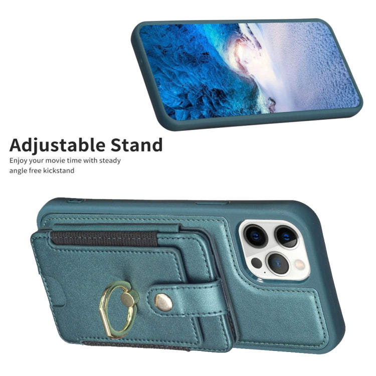 BF27 Metal Ring Card Bag Holder Phone Case, For iPhone 12 Pro Max, For iPhone 11 Pro Max, For iPhone 11, For iPhone 11 Pro, For iPhone X / XS, For iPhone XR