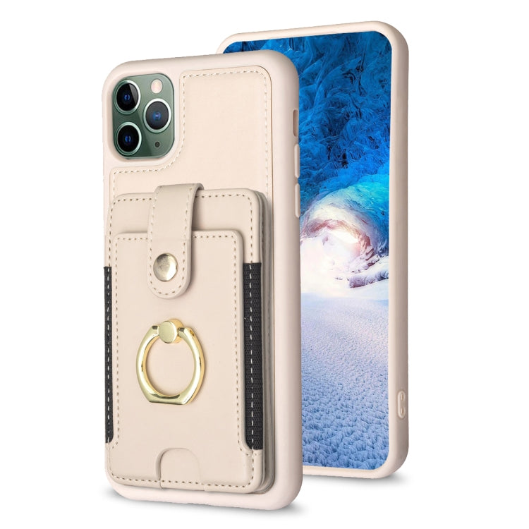 BF27 Metal Ring Card Bag Holder Phone Case, For iPhone 12 Pro Max, For iPhone 11 Pro Max, For iPhone 11, For iPhone 11 Pro, For iPhone X / XS, For iPhone XR