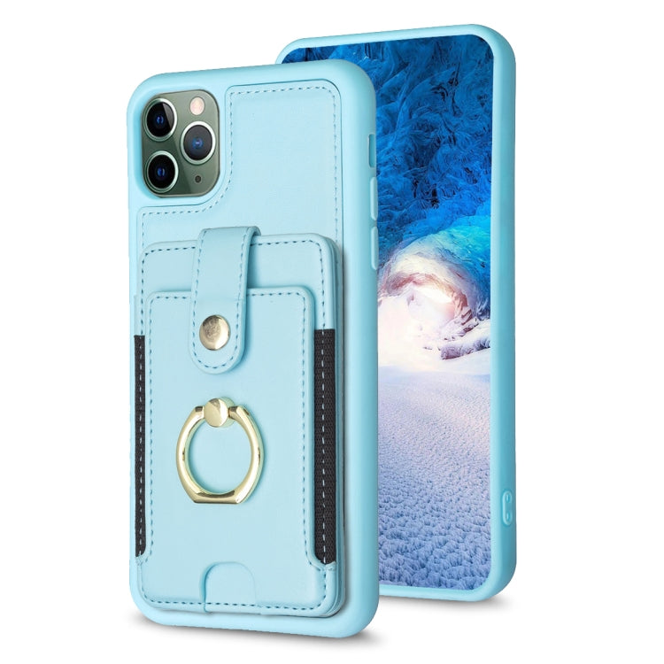 BF27 Metal Ring Card Bag Holder Phone Case, For iPhone 12 Pro Max, For iPhone 11 Pro Max, For iPhone 11, For iPhone 11 Pro, For iPhone X / XS, For iPhone XR