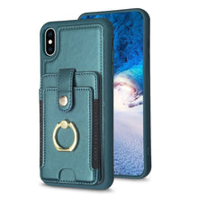 Load image into Gallery viewer, BF27 Metal Ring Card Bag Holder Phone Case, For iPhone 12 Pro Max, For iPhone 11 Pro Max, For iPhone 11, For iPhone 11 Pro, For iPhone X / XS, For iPhone XR