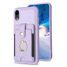 Load image into Gallery viewer, BF27 Metal Ring Card Bag Holder Phone Case, For iPhone 12 Pro Max, For iPhone 11 Pro Max, For iPhone 11, For iPhone 11 Pro, For iPhone X / XS, For iPhone XR