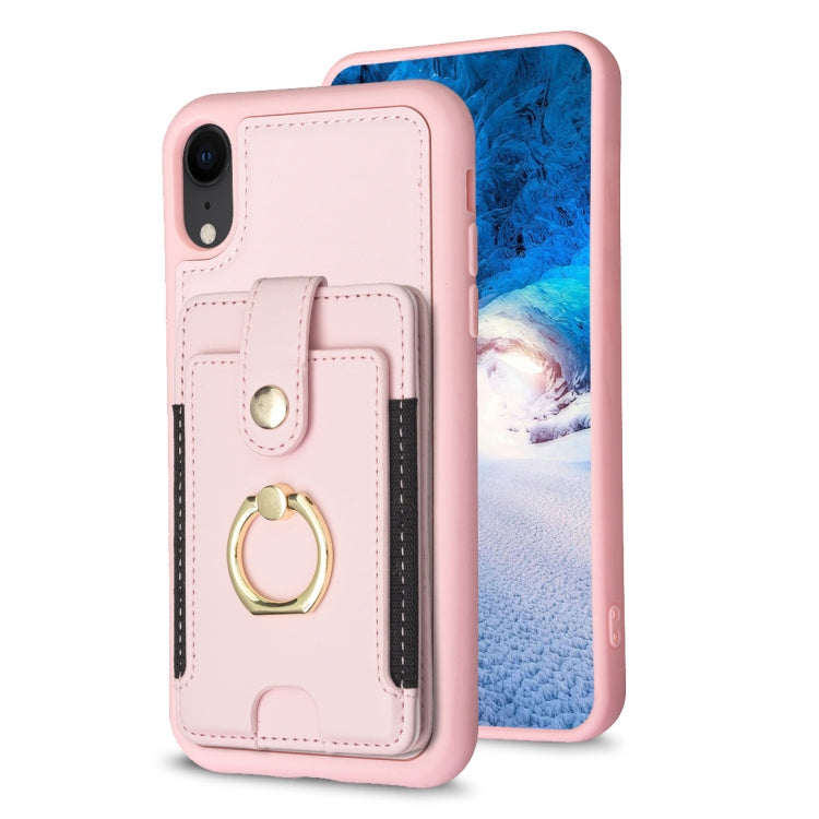 BF27 Metal Ring Card Bag Holder Phone Case, For iPhone 12 Pro Max, For iPhone 11 Pro Max, For iPhone 11, For iPhone 11 Pro, For iPhone X / XS, For iPhone XR