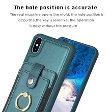 Load image into Gallery viewer, BF27 Metal Ring Card Bag Holder Phone Case, For iPhone XS Max, For iPhone 8 Plus / 7 Plus